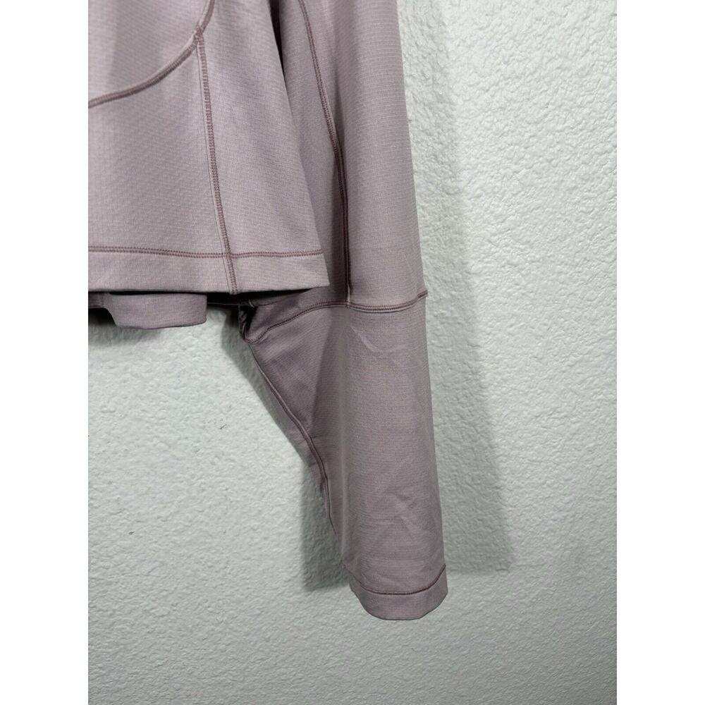 Lululemon Unleash Stength Crop Hoodie Womens Size L Light Purple Long Sleeve - Picture 6 of 9